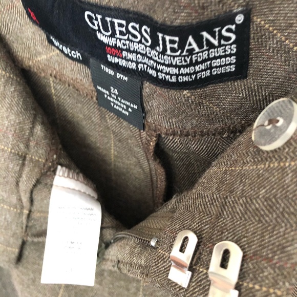 Guess Jeans 81 stretch pinstripe pants - size 24 - Picture 4 of 7